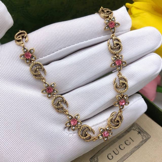 Model Number Gxl0001 Gucci Pink Necklace