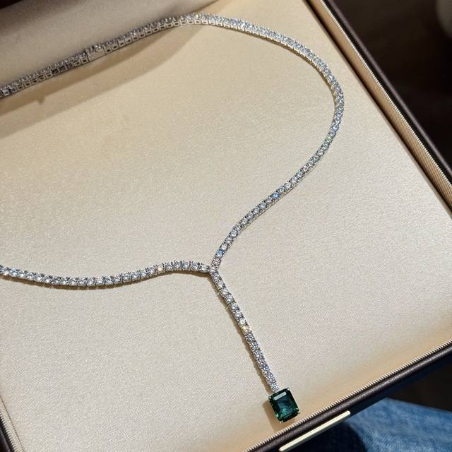 A5924 European And American Luxury Brand New Arrival Emerald-Cut Diamond Fringe
