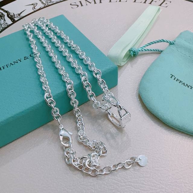 Tiffany Necklace Tiffny & Co. Store-Quality Silver Version, Celebrity-Inspired D