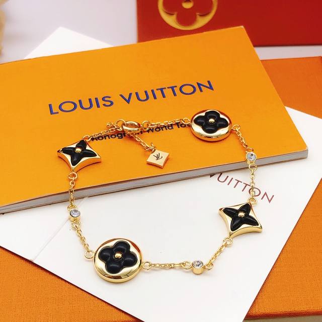 Code Lsl0111 Lv* Latest Black Mother-Of-Pearl Bracelet, Consistent Zp Brass Mate