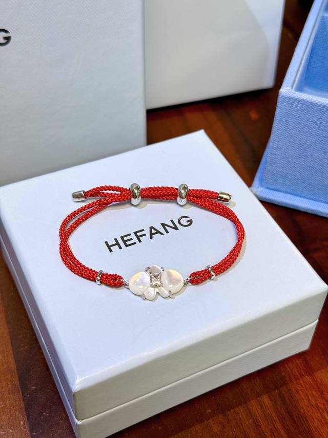 New Hefang Butterfly Orchid Red String Bracelet
