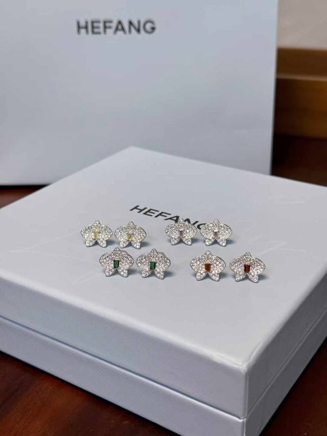 New Hefang Butterfly Orchid Earrings