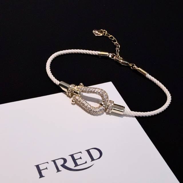 Batch: Hot-Selling Fred Full-Diamond Horseshoe Clasp Bracelet, Classic And Versa