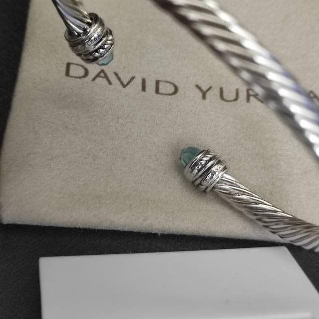 David Yurman 5Mm Rotating Diamond-Set Bracelet. Available In Purple, Red, Blue,