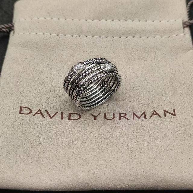 New Arrival. David Yurman Twisted Double X Diamond Ring. Sizes: Us Sizes, 6-7-8-