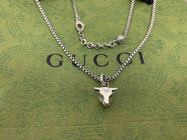 Gucci New Arrival Small Bull Head Necklace Original Logo, Fine Craftsmanship, In