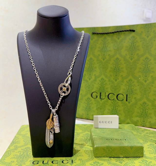 Takahashi Feather Gucci Necklace Gucci Necklace Latest Model With Higher-Grade C
