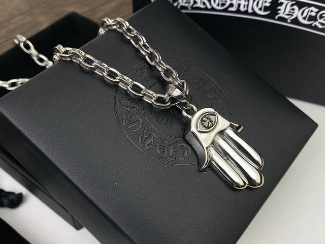 Chrome Hearts New Design Moon Goddess Hand Necklace: Gothic-Inspired Design For