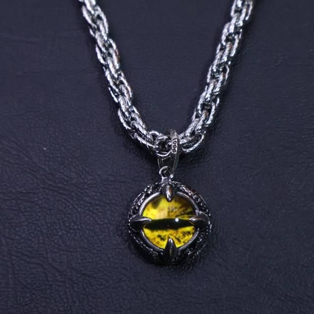 Chrome Hearts Necklace, Twisted Chain Necklace Chrome Hearts Necklace With Uniqu