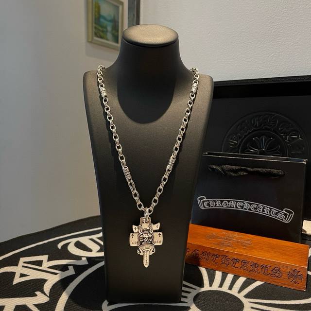 New Arrival, Boutique Quality Chrome Hearts Classic Retro Multi-Element Necklace