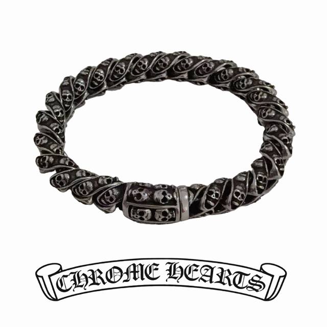 New Arrival, Authentic Quality Chrome Hearts Skull Head Bracelet, Popular On Kua
