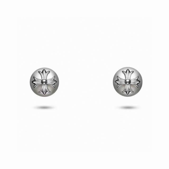 Chrome Hearts Mikimoto Mikimoto Collaboration Ear Studs, Seamlessly Blending The