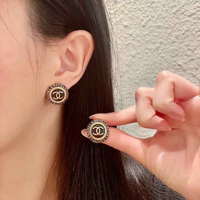 Chanel Classic Double C-Shaped Ear Studs