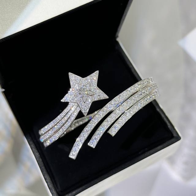 A3448 High-End Jewelry, Elegant, Luxurious, Comet, Meteor Open Bangle, High-End