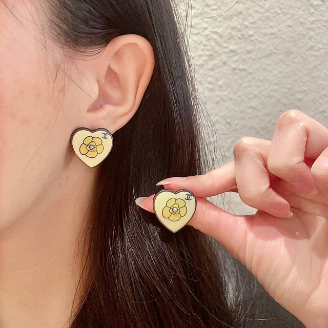 Chanel Camellia Double C Earrings