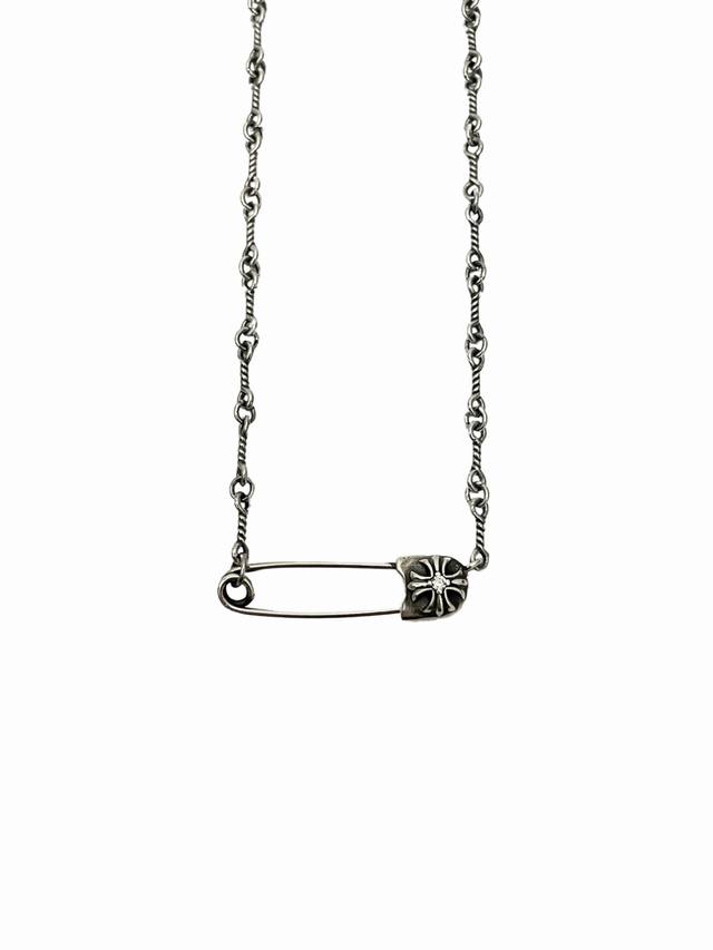 Croxin Stone-Inlaid Pin Necklace Braided Pin Design Accessories Can Be Mixed And