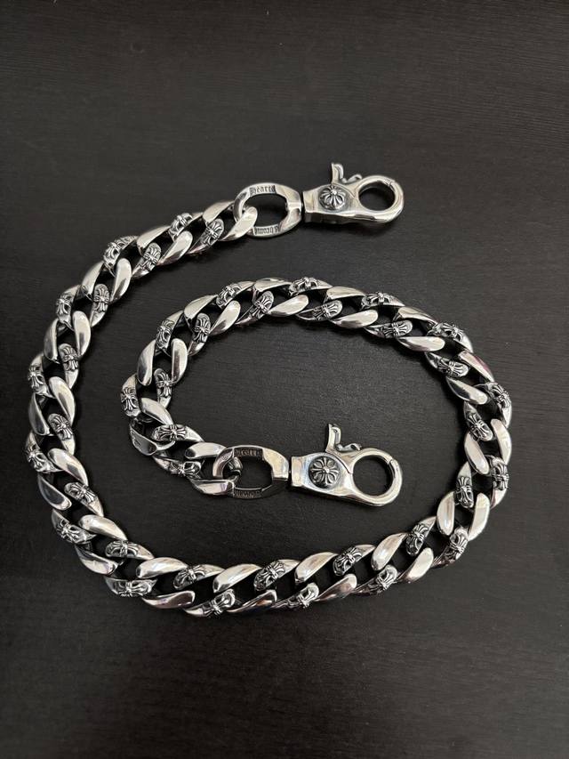 Chrome Hearts Vintage-Style Lobster Clasp Cross-Patterned Pants Chain Bag Chain