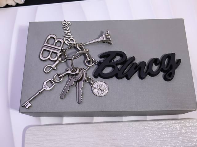 Balenciaga Rodeo 24Ss Multi-Element Small Pendant Keyring Set. Perfect For Bags