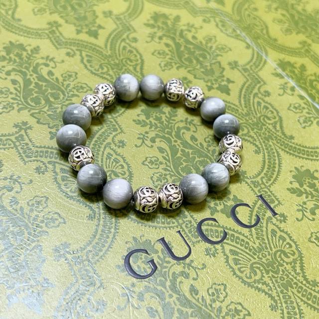 Gucci Bracelet For Men And Women, Latest Model With Natural Moonstone, Higher Qu