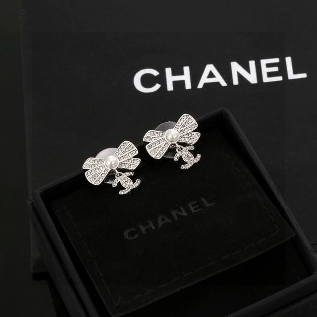 Chanel Classic Double C Bow Ear Studs This Versatile Piece Is Incredibly Stylish