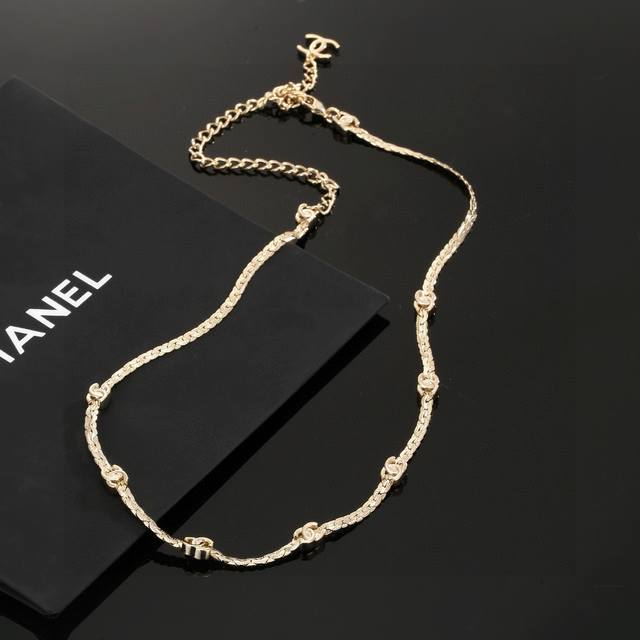 Chanel Latest 7 Double C Snake Bone Necklace In Stainless Steel, Color-Fast And