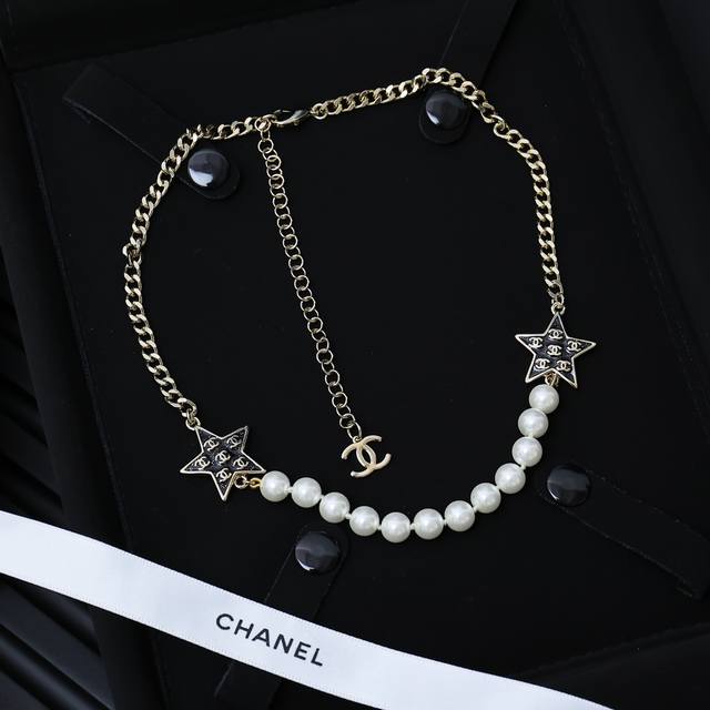 Chanel Five-Pointed Star Pearl Necklace Another Hidden Gem A 23K Pearl Necklace.