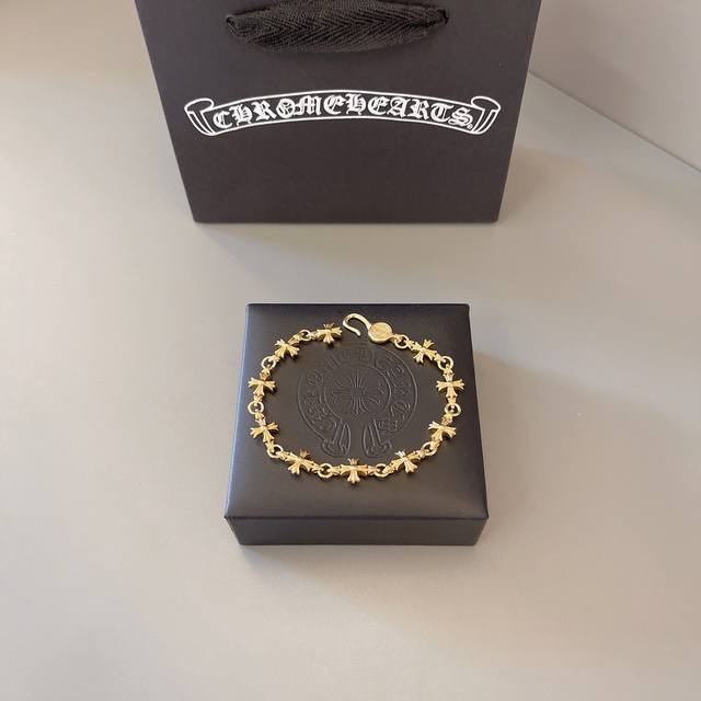 Newest Style Bracelet With Scout Flower Cross Flower Ball Full Flower Golden Bra