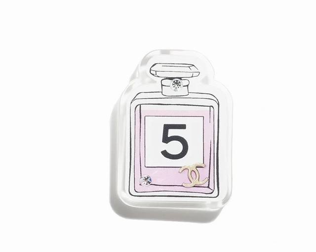 Painted Graffiti Acrylic Cartoon Brooch The Painted Perfume Bottle Design Is Sup