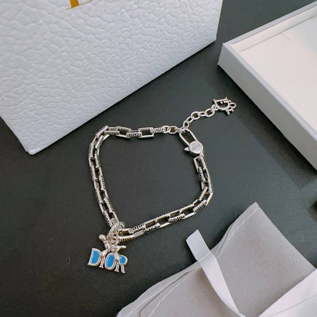 Dior New High-Quality Dior Bracelet Authentic Store New Model Retro Fashion Must