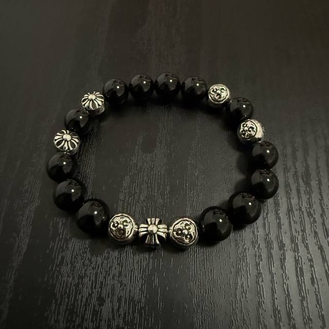 New Arrival, Boutique Quality Chrome Hearts Classic Retro Multi-Element Obsidian