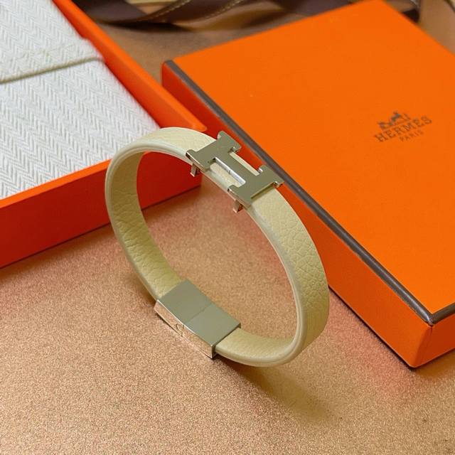 New Arrival: Herm S Leather Cord Bracelet Latest Model, Pure Handmade Leather Ma