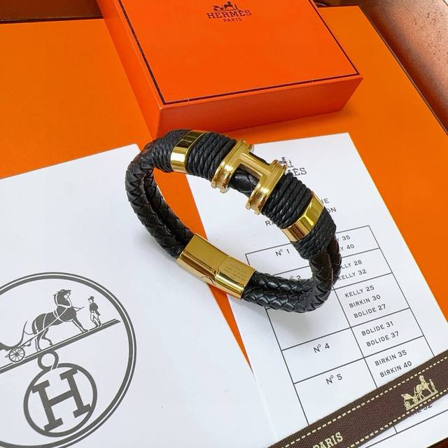 New Release: Herm S Bracelet And Wristband Latest Model, Pure Handmade Top-Grain