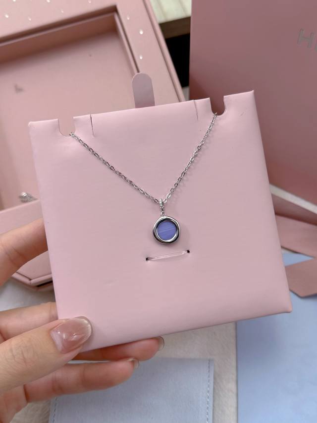 New Arrival Hefang Where Blue Agate Seal Necklace