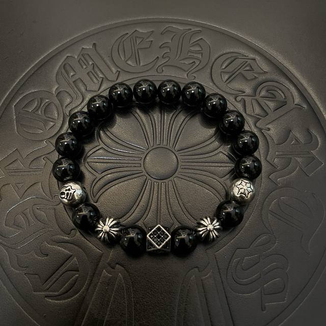 New Arrival, Boutique Quality Chrome Hearts Classic Retro Multi-Element Black On