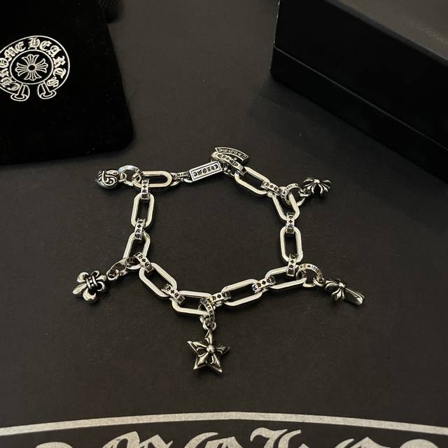 New Arrival, Boutique Quality Chrome Hearts Classic Cross Letter Multi-Element P