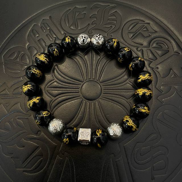 New Arrival, Boutique Quality Chrome Hearts Classic Retro Multi-Element Obsidian