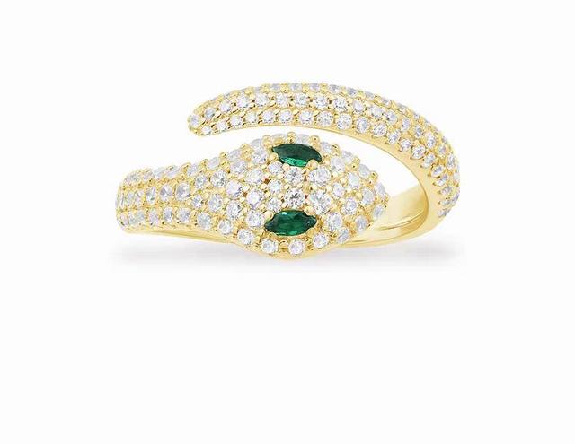 A Batch M Serpent Ring Fashion Classic Snake-Shaped Finger Ring Jewelry Birthday