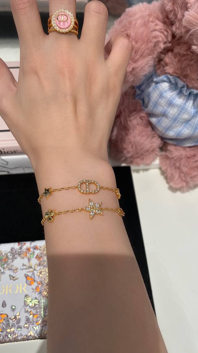 Model No. Dsl0026 Dior Star Crystal Diamond Bracelet: Gentle, Elegant, And Fairy