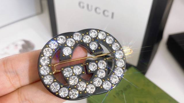 Gucci Double G-Letter Full Diamond Hairpin. Elegant, Cute, And Stylish, The Doub
