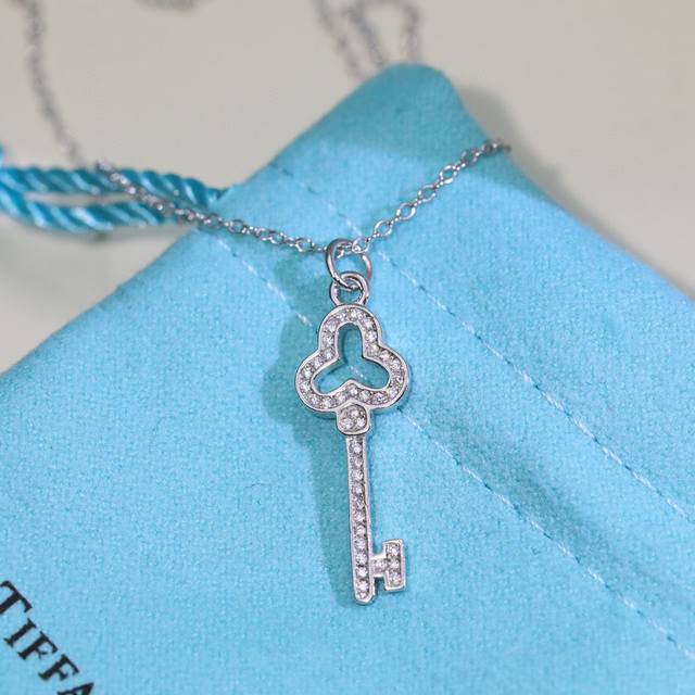 925 Tiffany Key Necklace, S925 Pure Silver Material, Precision Craftsmanship, Wi