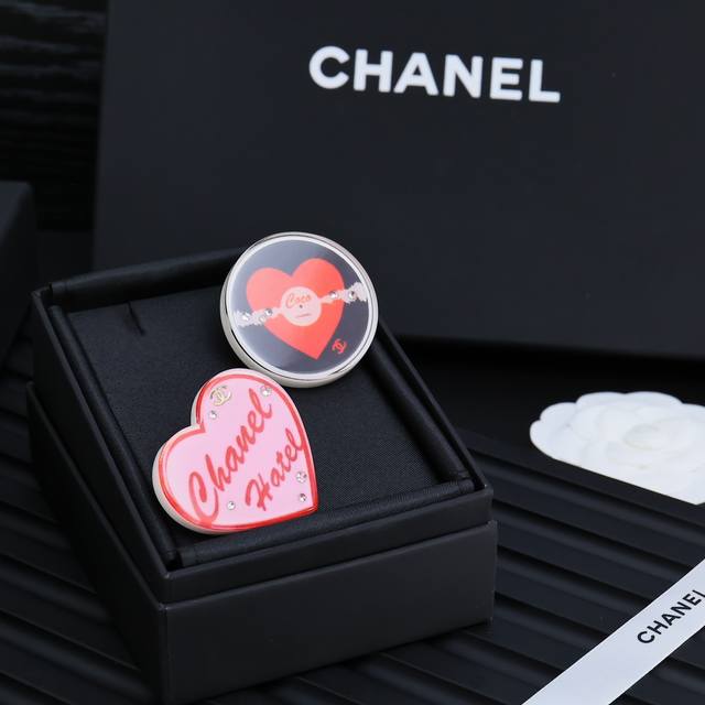 Heart-Shaped Stamp, Phonograph Record, And Hand-Painted Graffiti Acrylic Comic B