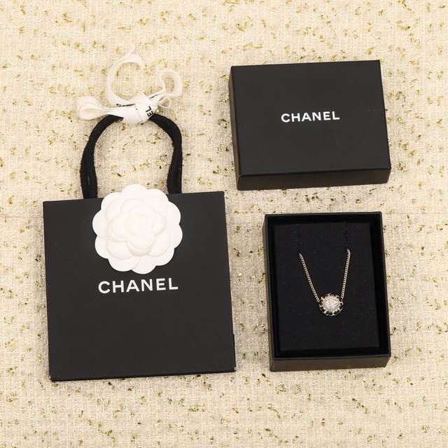 Our Product: Must-Have Best-Selling Necklace! Ch Nel Small Round Pearl Necklace