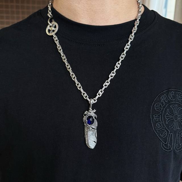 New Arrival: Goro's Takahashi Gor Sapphire Feather Pendant, Takahashi Classic Ne
