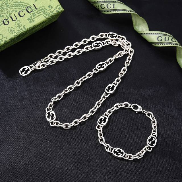Necklace And Bracelet Gucci Necklace And Bracelet Latest Hot Release Double G, A