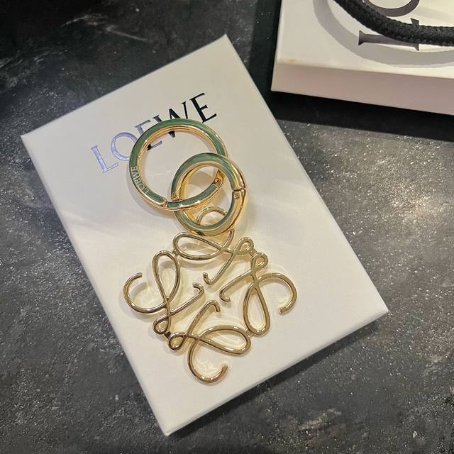 Loewe Anagram Keychain Bag Charm, Shipped As Shown In The Image. Dimensions: 8Cm