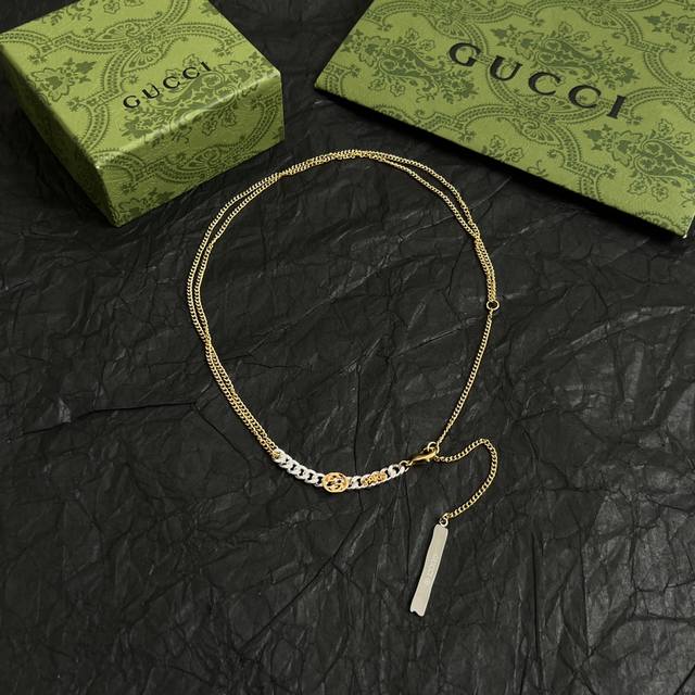 Gucci Necklace, Featuring A Bright Cut Technique That Makes The Surface Highly P