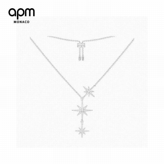 Apm Three-Star Necklace All Star Necklaces Lack The Ethereal Charm Of This Three