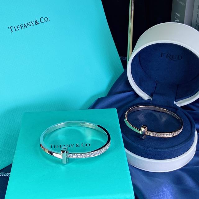 T1 Bracelet. New T1 Wide Diamond-Encrusted Bracelet Suitable For Wrist Sizes 14