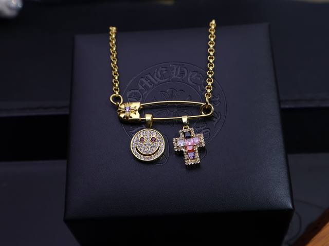 Ultra-Cool Chrome Hearts Cross Necklace Brooch Chain So Stylish It's Unmatched!