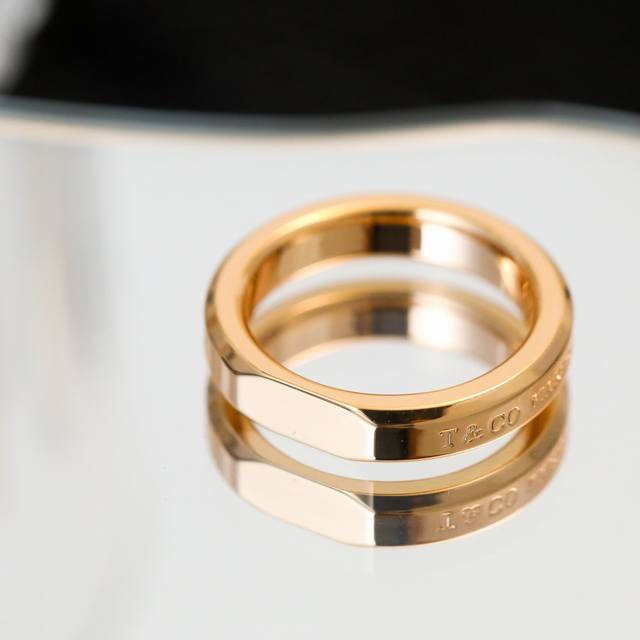 T 1837 Makers Series Narrow Ring, Size 678910. 1837 Makers Series Slice Ring, El